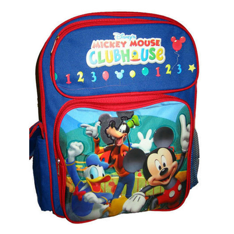 Backpack 16″ Multi-Compartment Cargo MICKEY DONALD GOOFY NWT