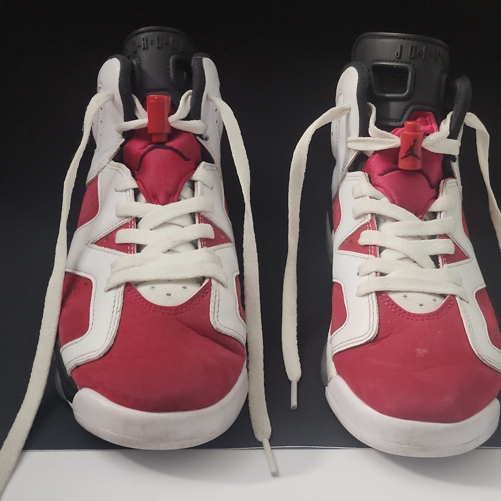 Nike Air Mid Top Sneaker Teens Athletic Colorblock White Red Black Lace-Up