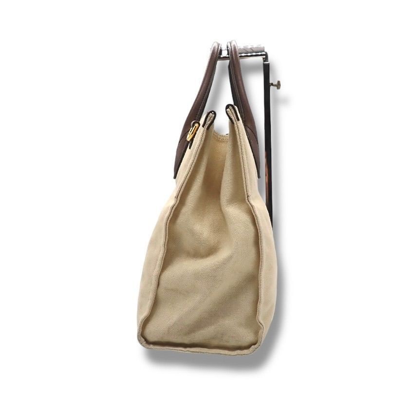 GUCCI Bag: Foldable 2WAY Tote 657422 Beige Brown Red Navy W37H27D14cm w/NA;–