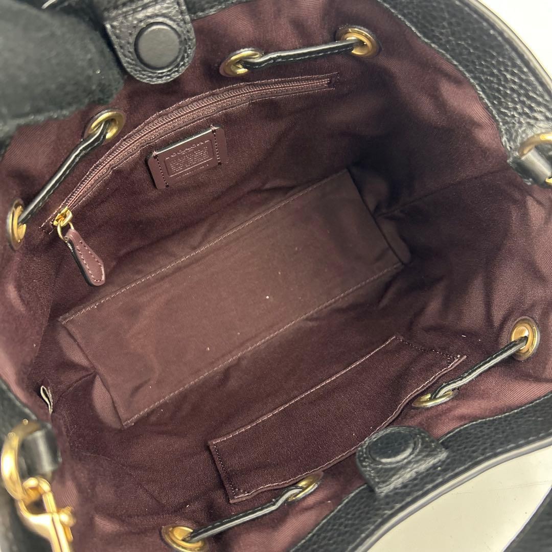 Excellent Condition Coach Andy Tote 2way Mini 2way Tote Bag Embossed from Japan