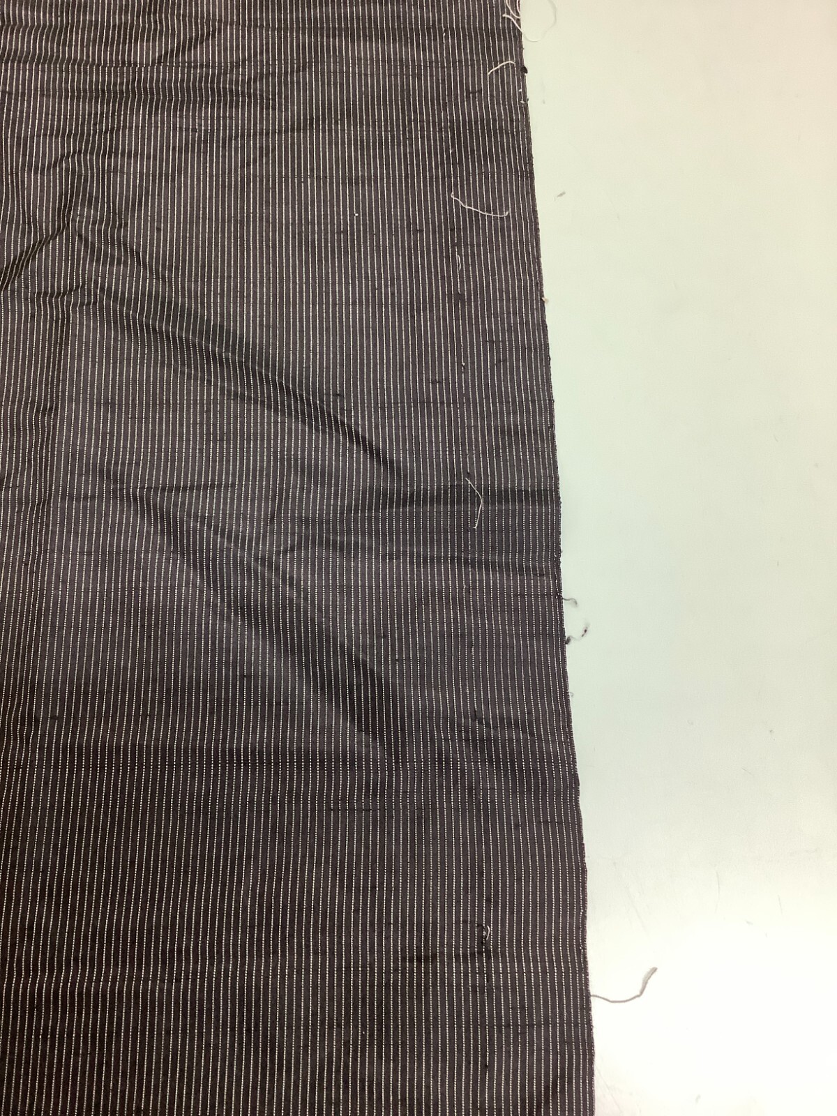 Japanese Vintage Kimono Fabric cloth Boro pure silk black scrub dirt 52.7×7.4in