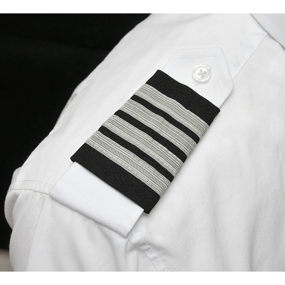 Aero Phoenix Professional Pilot Epaulets – Four Silver Bars – Select Color