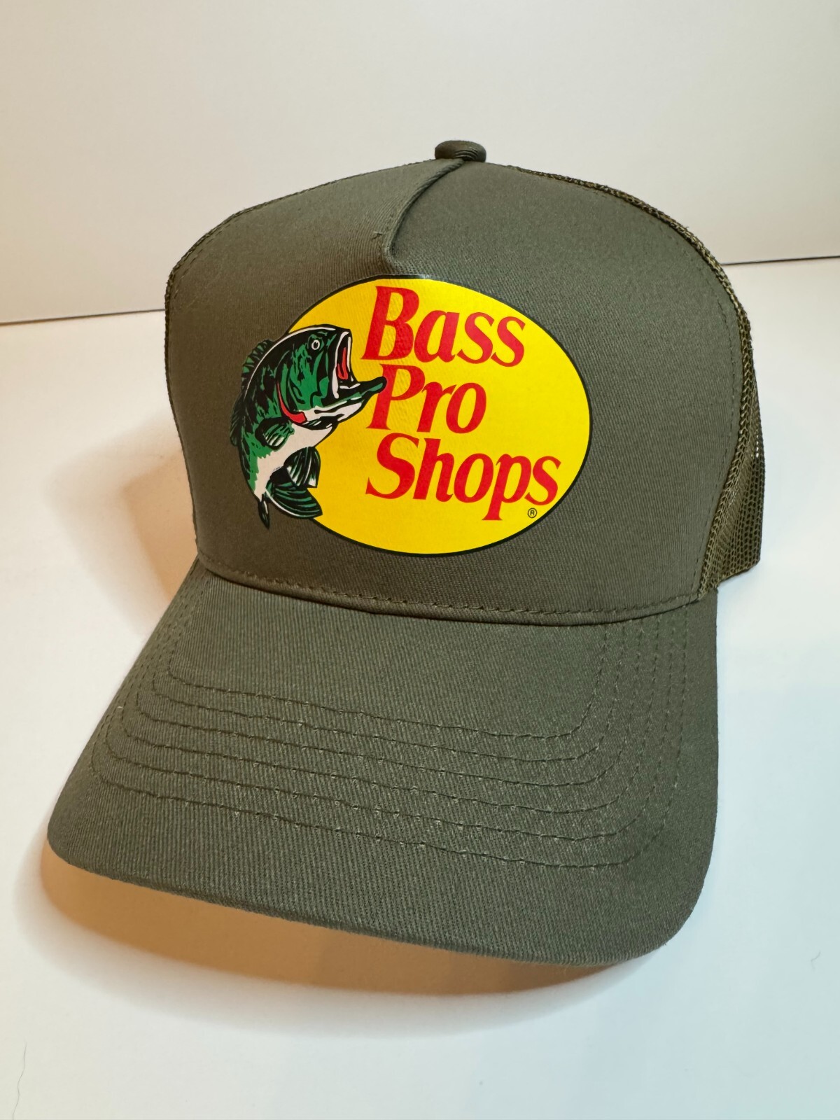 Bass Pro Shops Mesh Hat Cap Adjustable Snapback Trucker Fishing Baseball Outdoor