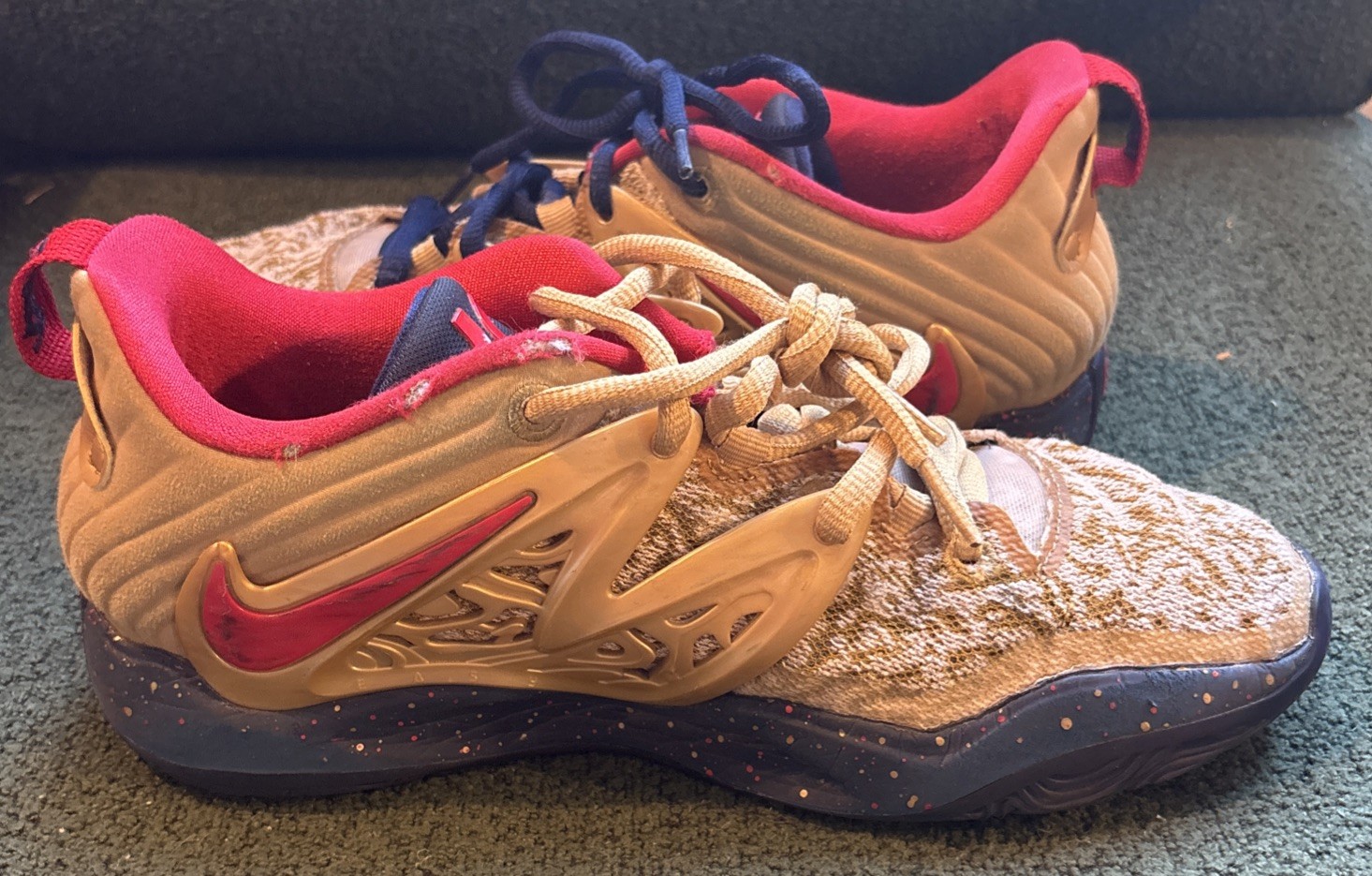 Nike KD 15 EP Olympics Shoes ‘Metallic Gold’ (DC1975-700) Size 9.5