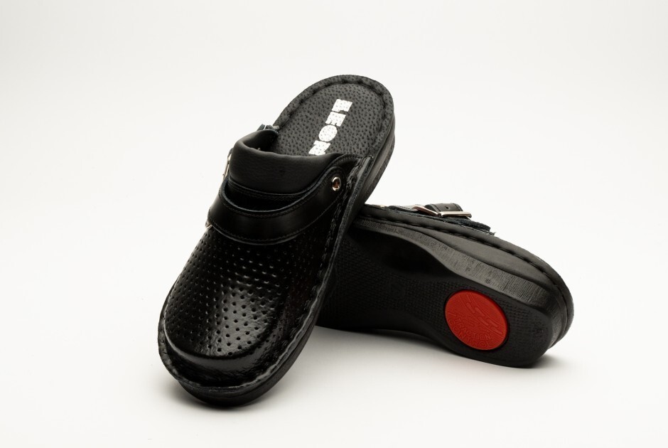 LEON V202 Unisex Medical Clogs Genuine Leather Shoes Comfort Breathable Non-Slip