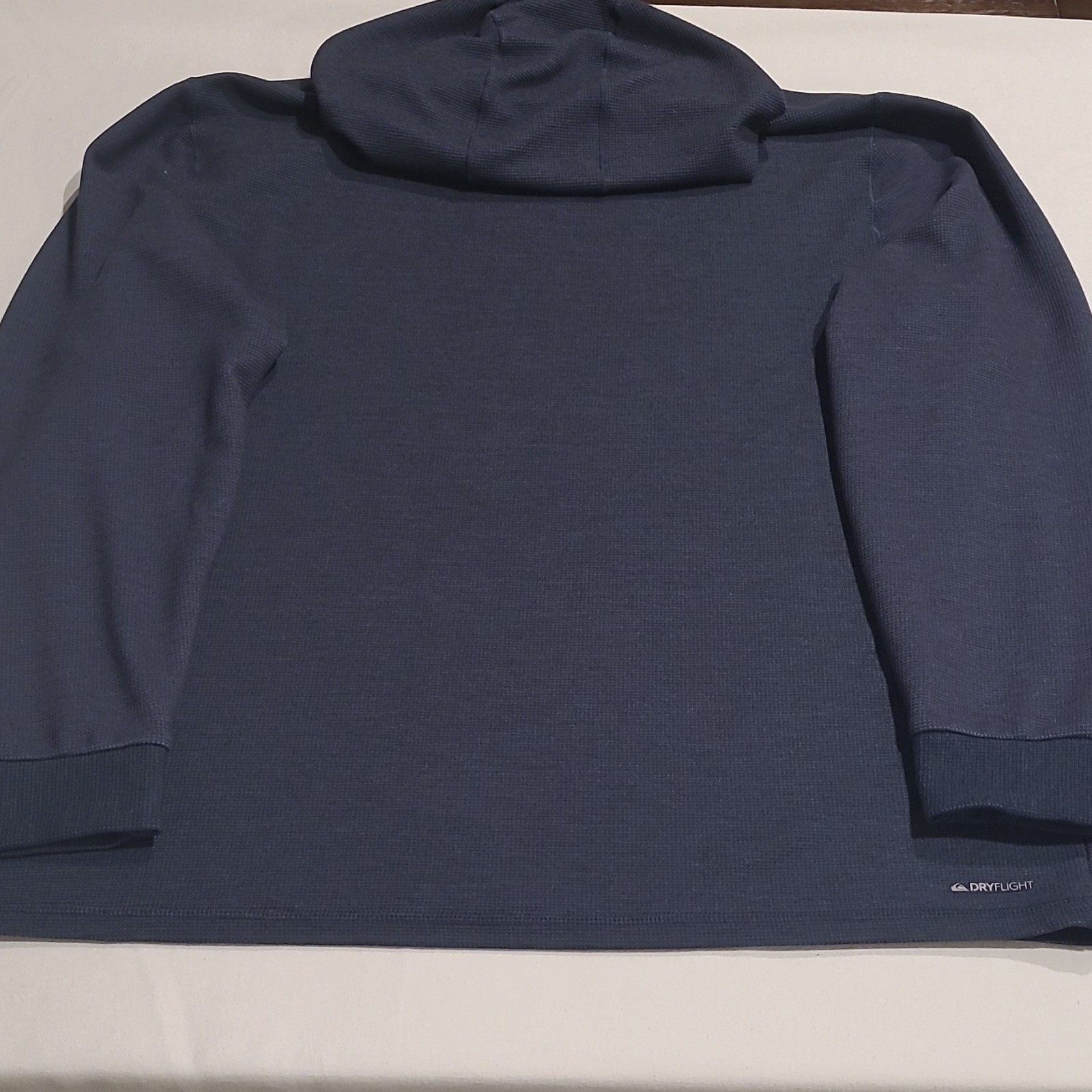 QuikSilver Men’s Blue Long Sleeve DRYFLIGHT Hooded Shirt Size XXL