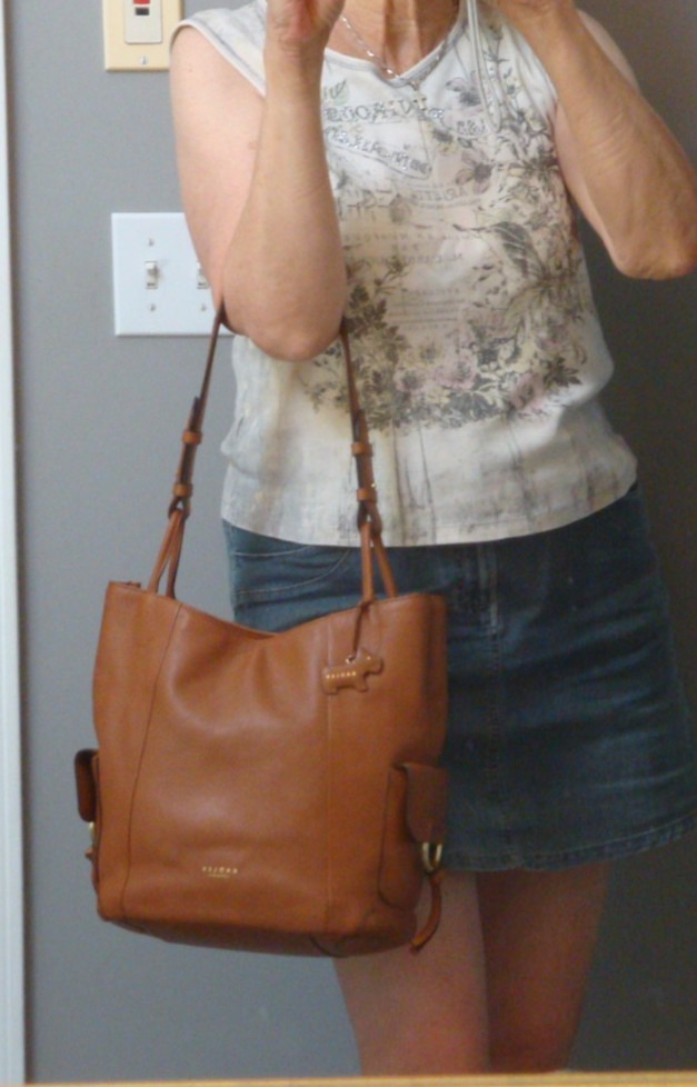 RADLEY LONDON Light Brown Leather Hoho Handbag Shoulderbag Large Tote Purse Boho