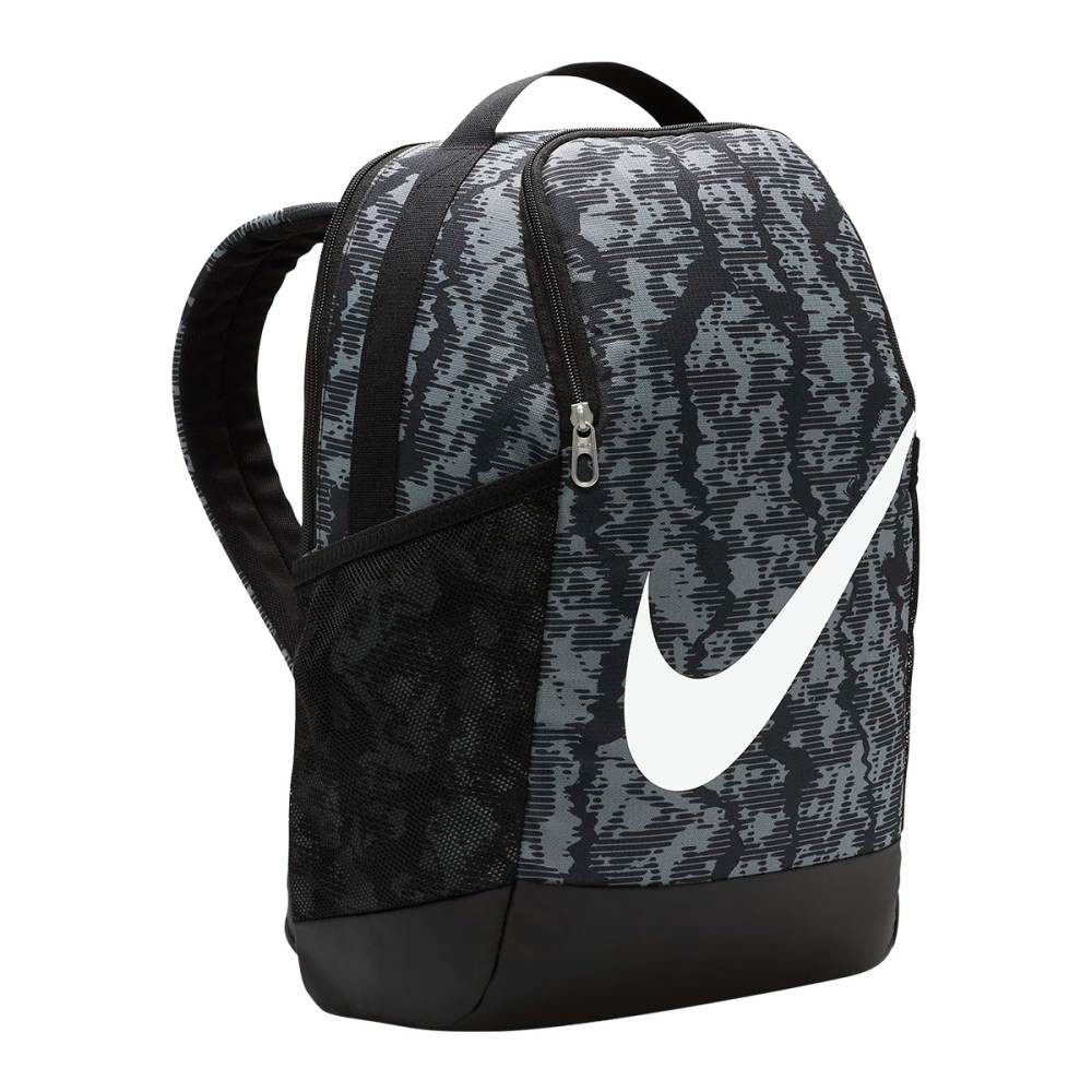 Nike BRASILIA Kids Backpack Bag Travel School NEW Black Gray HF6651 010