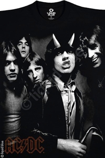 AC DC-HIGHWAY GROUP-TO HELL-T-SHIRT S-M-L-XL-XXL Angus Young, Bon Scott