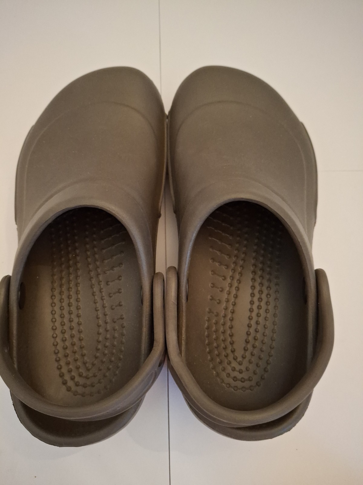 Olive Green Crocs In Excellent Condition M3 W5