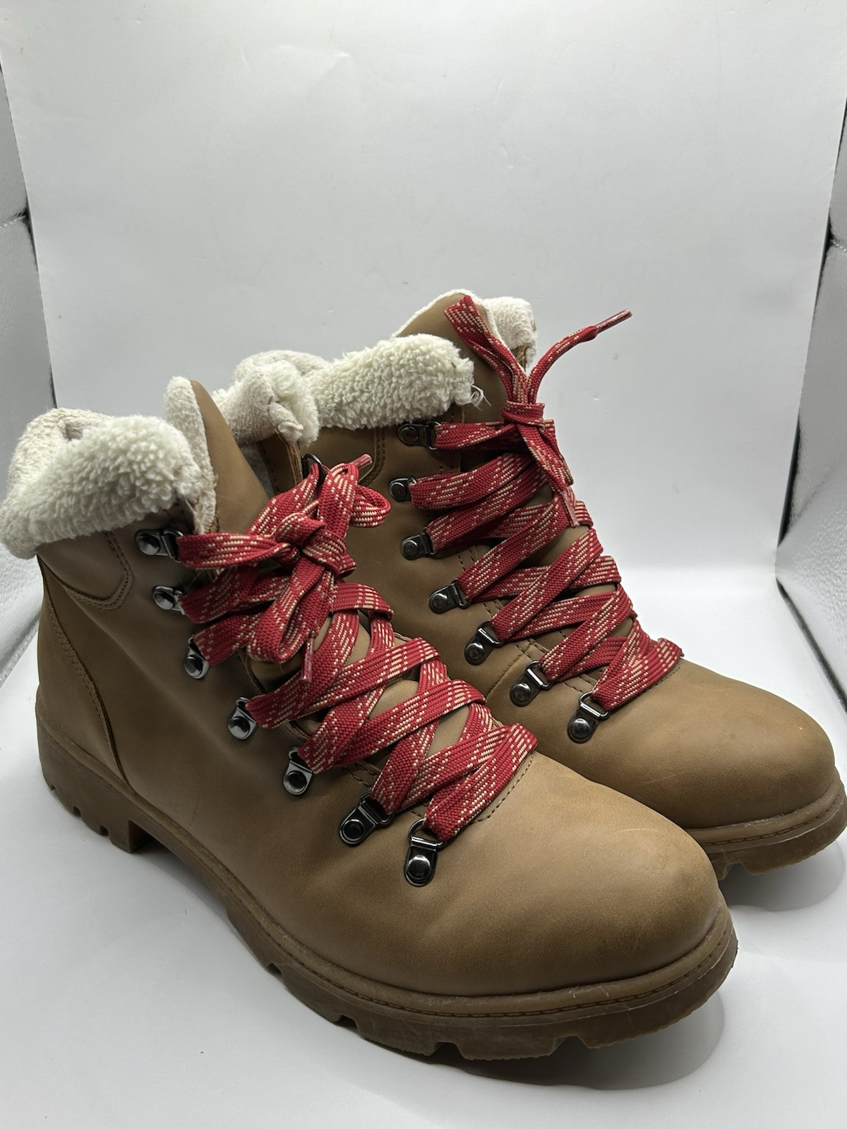 Womens Time And Tru Size 10 Fashion Boots- All Man Made- No Leather