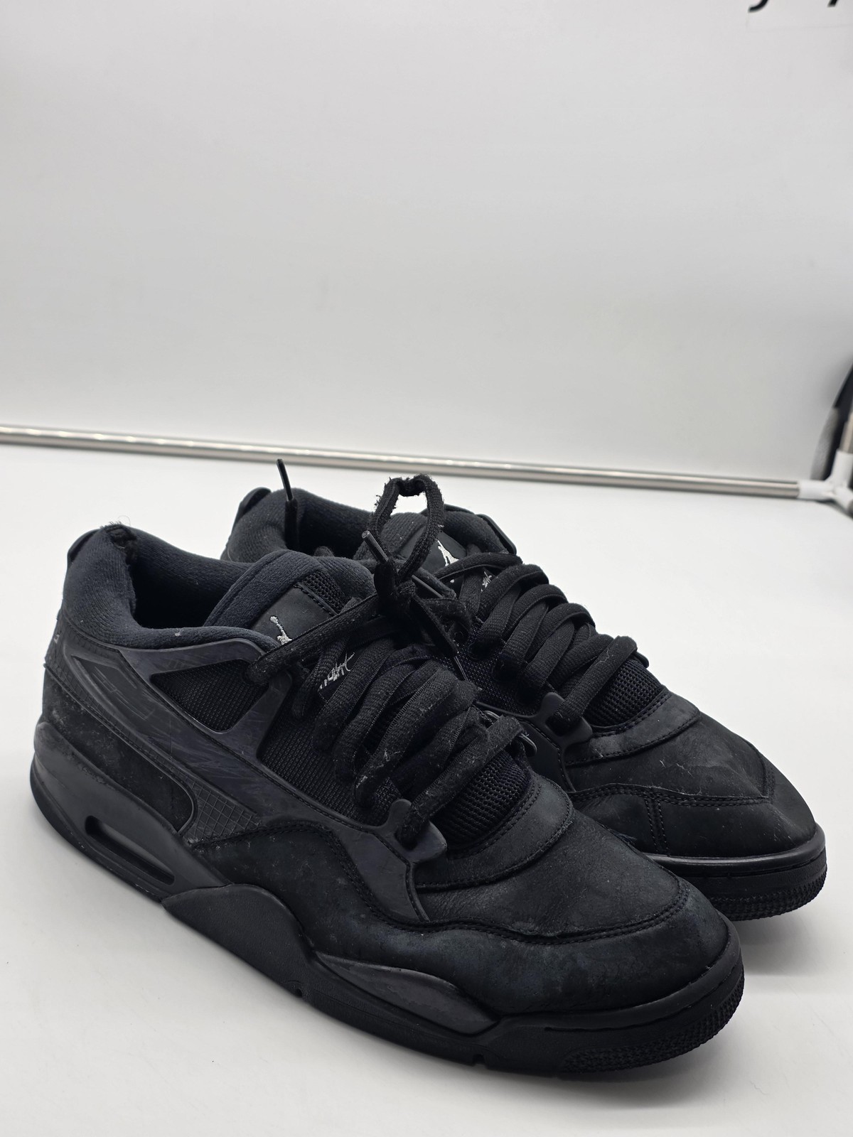 Jordan 4 RM Shoes Mens Size 11 Black Air Jordan Damaged Sneakers FQ7939-004