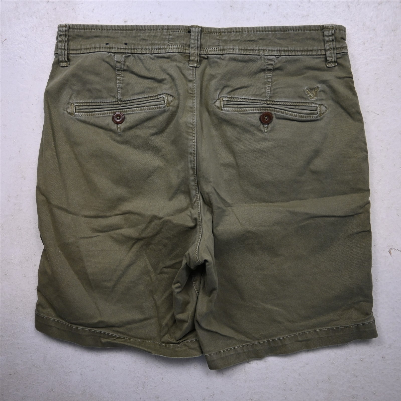 American Eagle 32×8.75″ Green Active Flex Classic Chino Mens Shorts