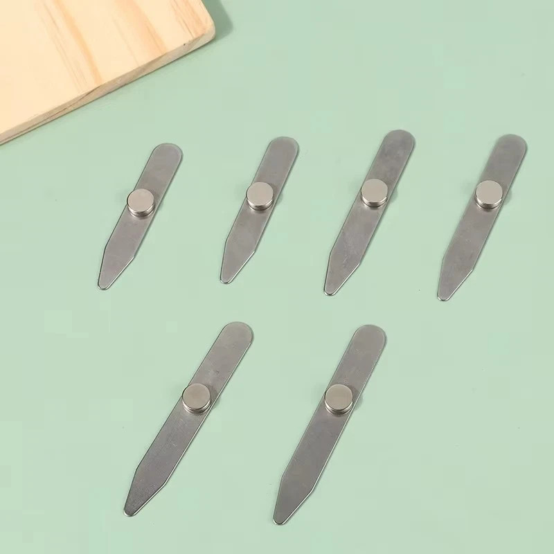 3 Size Metal Collar Stays Set Stainless Steel Shirt Collar Stiffeners Support