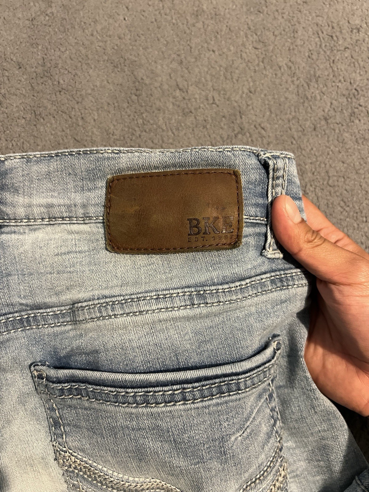 BKE jeans Men’s size 30×32 Aiden Bootcut Buckle Cotton blend comfort denim