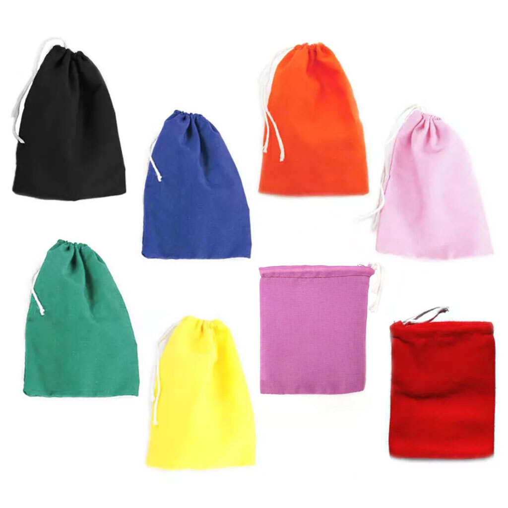 Cotton Mojo Bag 3″ x 4″ – Choose from Eight Colors! – Drawstring Pouch Hoodoo