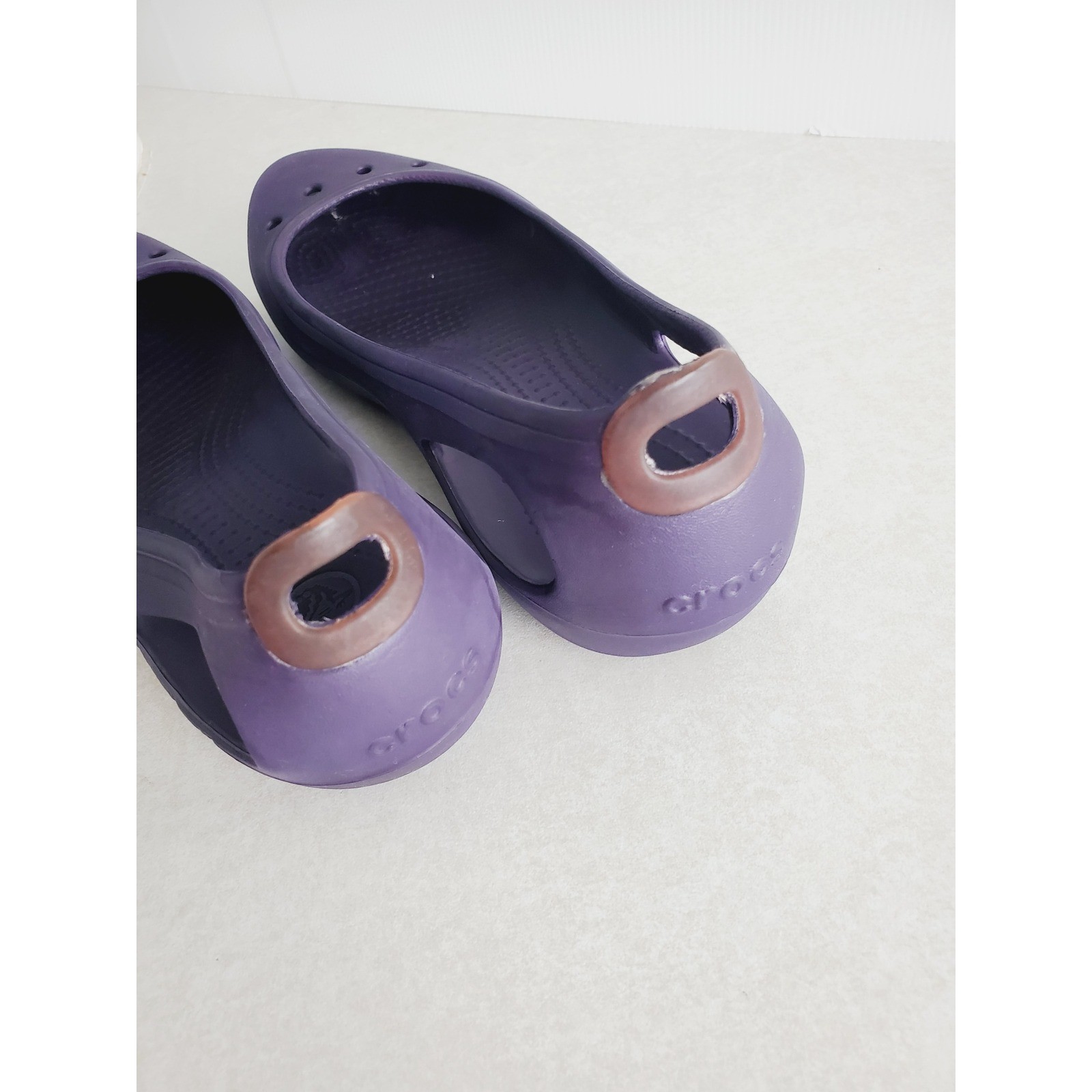 Crocs Kadee Flat Purple Slip On Comfort Casual Walking Shoes Women 9