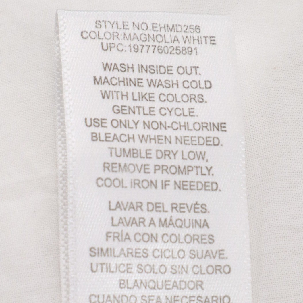 Draper James Magnolia White Puff Sleeve Mini Dress L Smocked Pockets Graduation