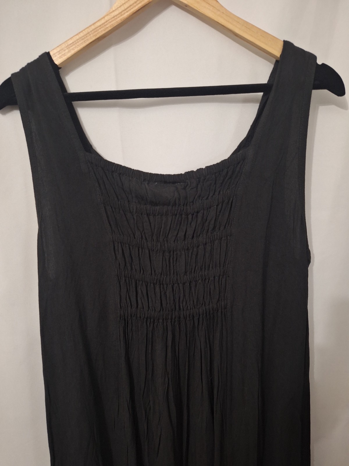 Holyclothing Embroidered Boho Maxi Dress Sz XL/1X Black Whimsigoth Cottagecore