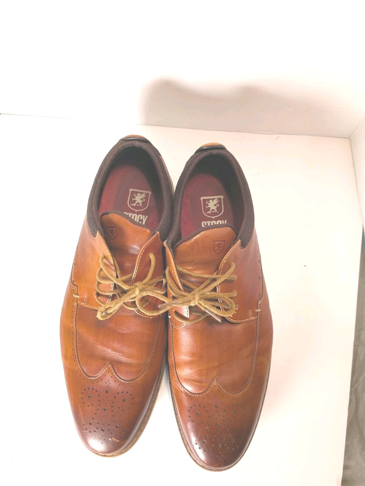 Stacy Adams Redzone Collection Brown Leather Dress Shoes US 13