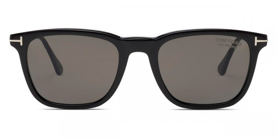 New Tom Ford Men Geometric Sunglasses FT0625 Arnaud-02 01D Shiny Black 53mm