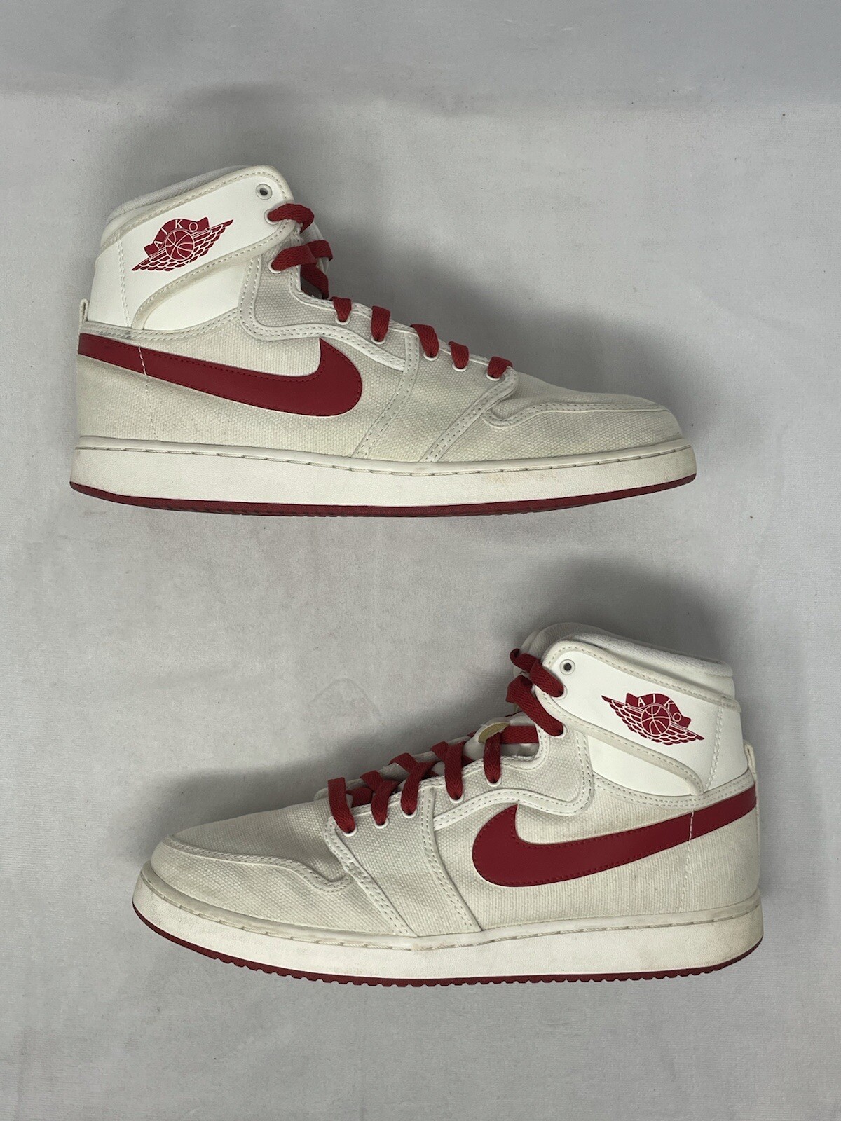AJKO High OG ‘Timeless Canvas’ 638471 102 Sail/Varsity Red Size 10.5