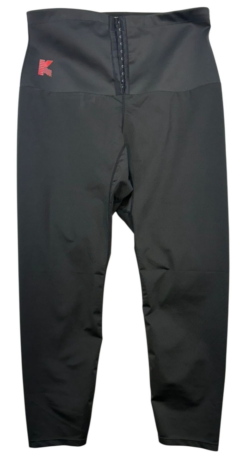 Body Shaper High-Waisted Tummy Control Compression Leggings 2XL Black Nylon Span