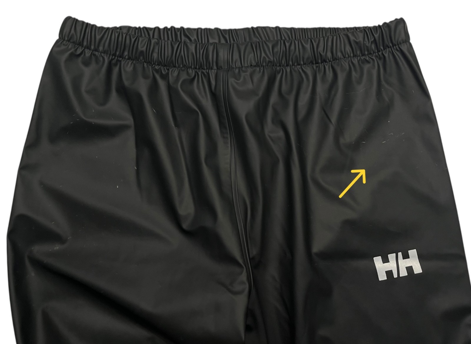 HELLY HANSEN Black 100% Polyurethane OUTDOOR RAIN PANTS Kid Hike Gear YOUTH L/16