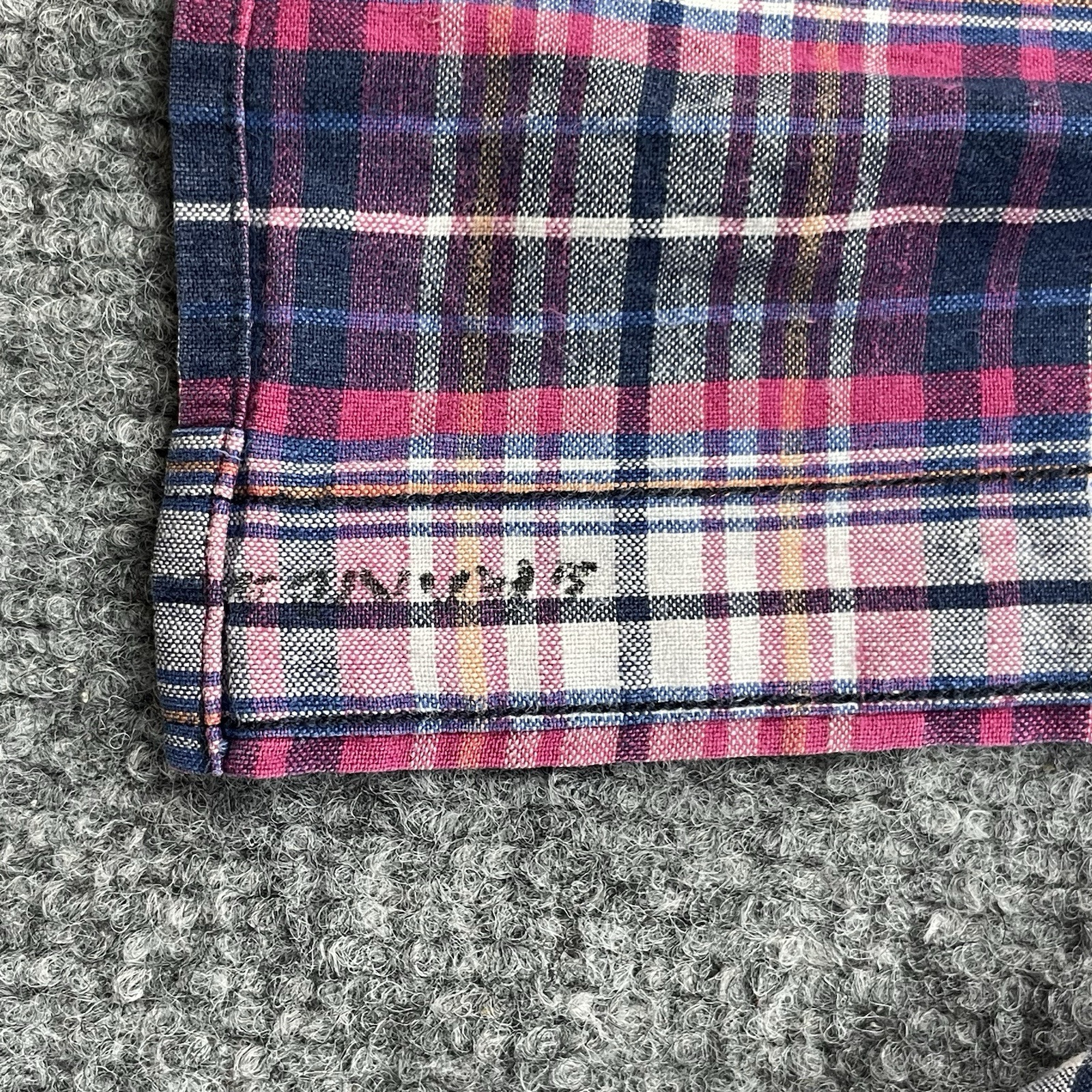 Vintage NORSPORT Shirt Men’s Extra Large Madras Button Up Plaid Checkered Preppy