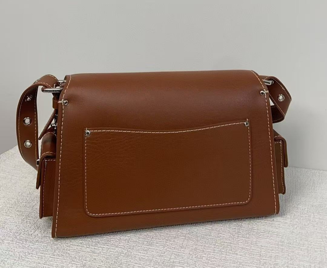 Coach CT721 Leather Soft Tabby Shoulder Bag Crossbody Brown outlet New!