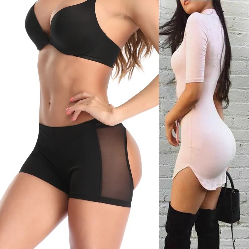 Women’s Butt Lifter Booty Push Up Shorts Belly Control Hips Enhancer Body Shaper
