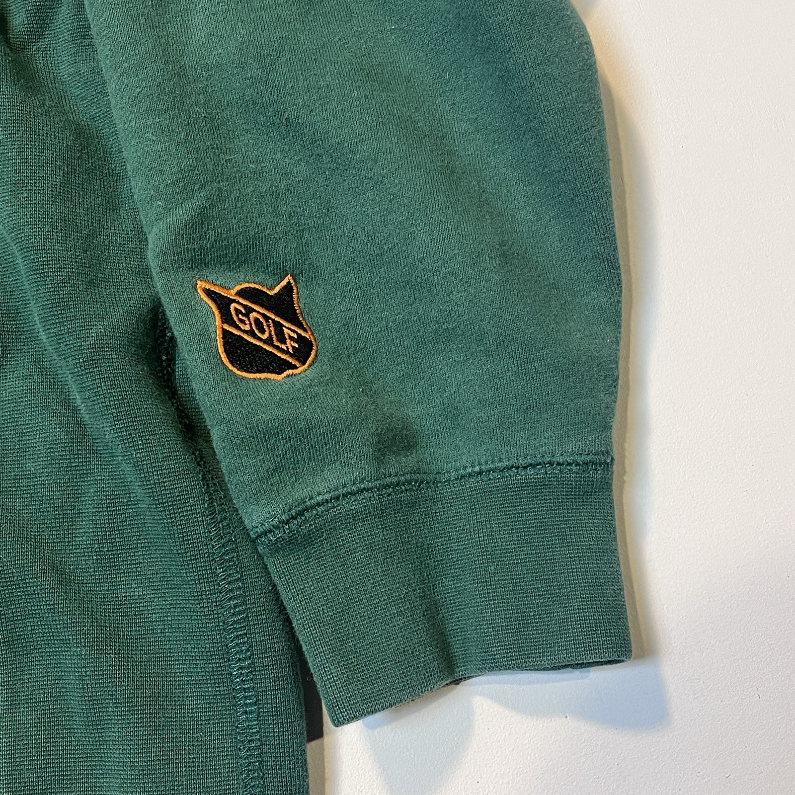 Golf Wang Hoodie Native Cat Tyler The Creator Medium Embroidered Green Indian