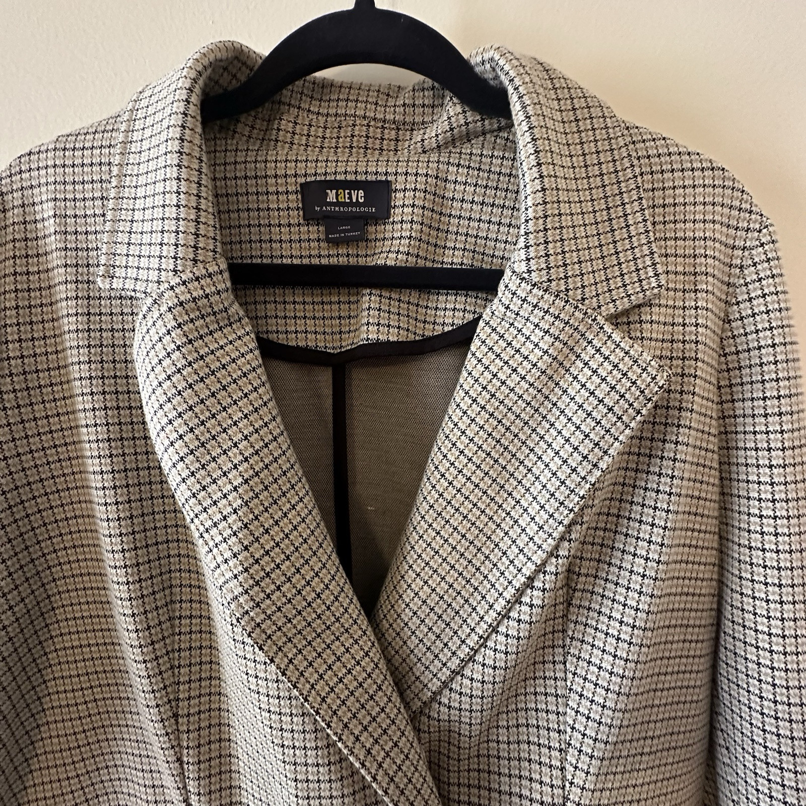 Maeve By Anthropologie Womens Collegiate Knit Blazer Academia Size L