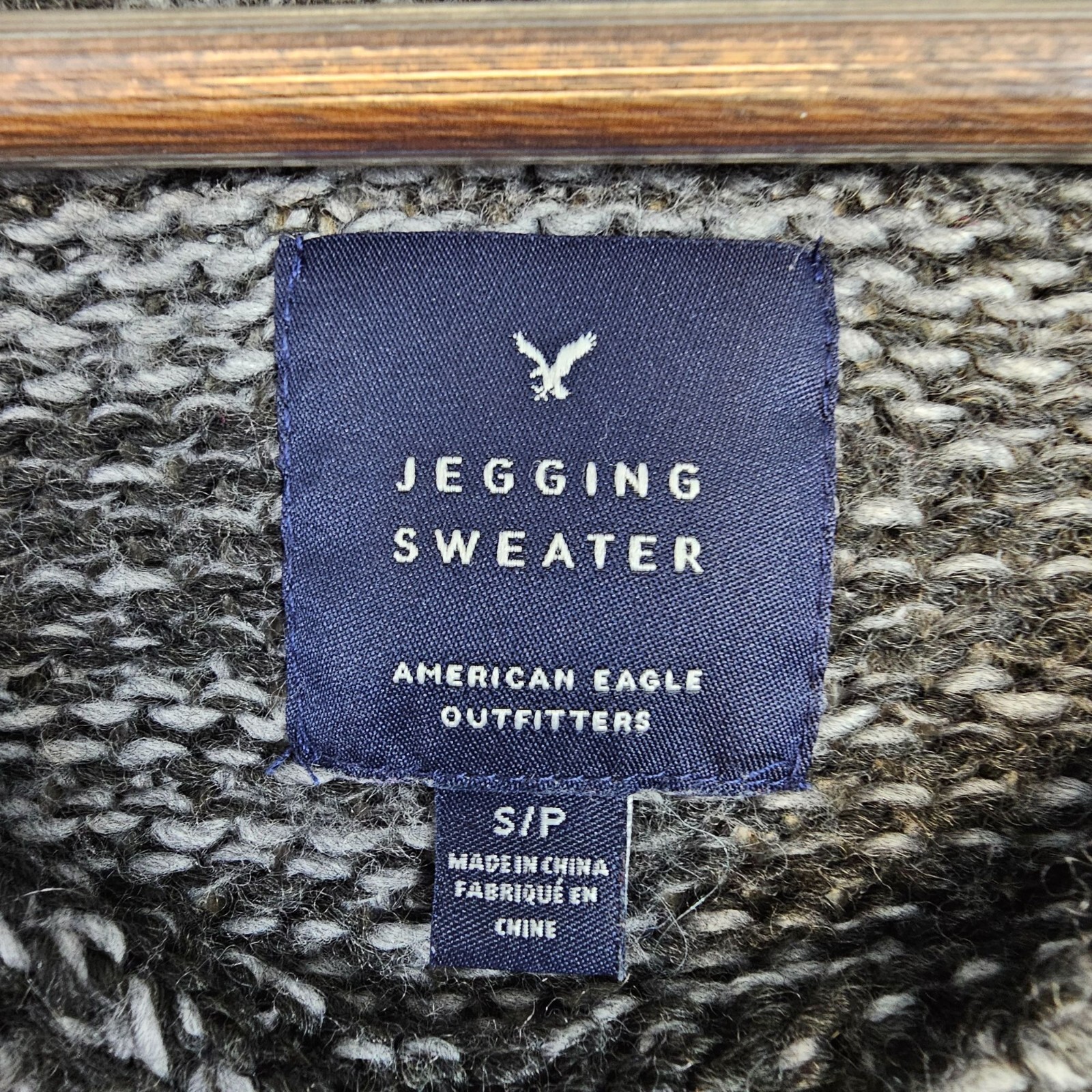 American Eagle Jegging Fair Isle Sweater Women’s Small Multicolor Cozy Knit