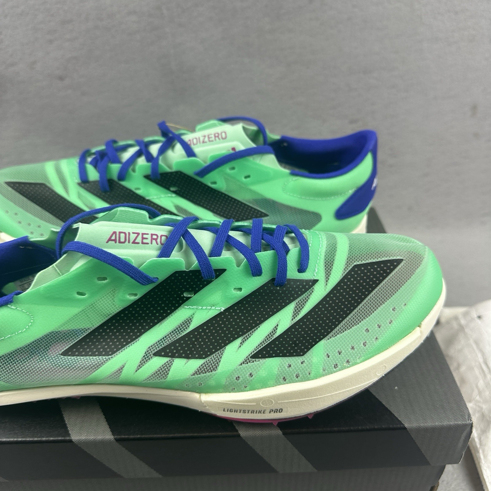 Adidas Adizero Ambition Distance Spikes Cleats Mens 8.5 Women 9.5 GV9068 New Box