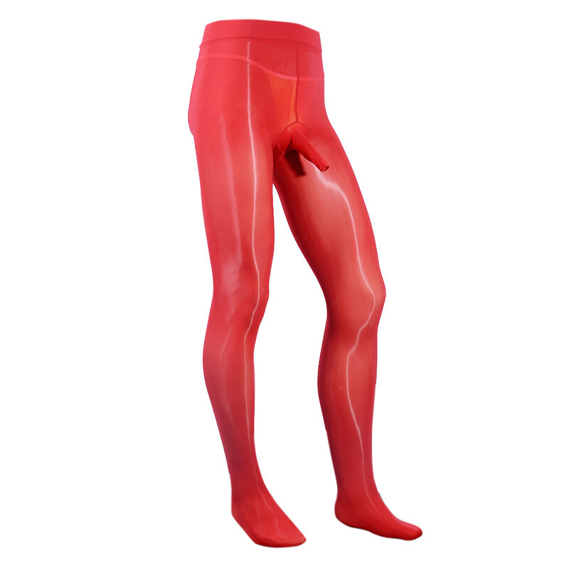 Men Soft Stocking Pantyhose Soft Black Ultra-thin Glossy Shiny Tights New