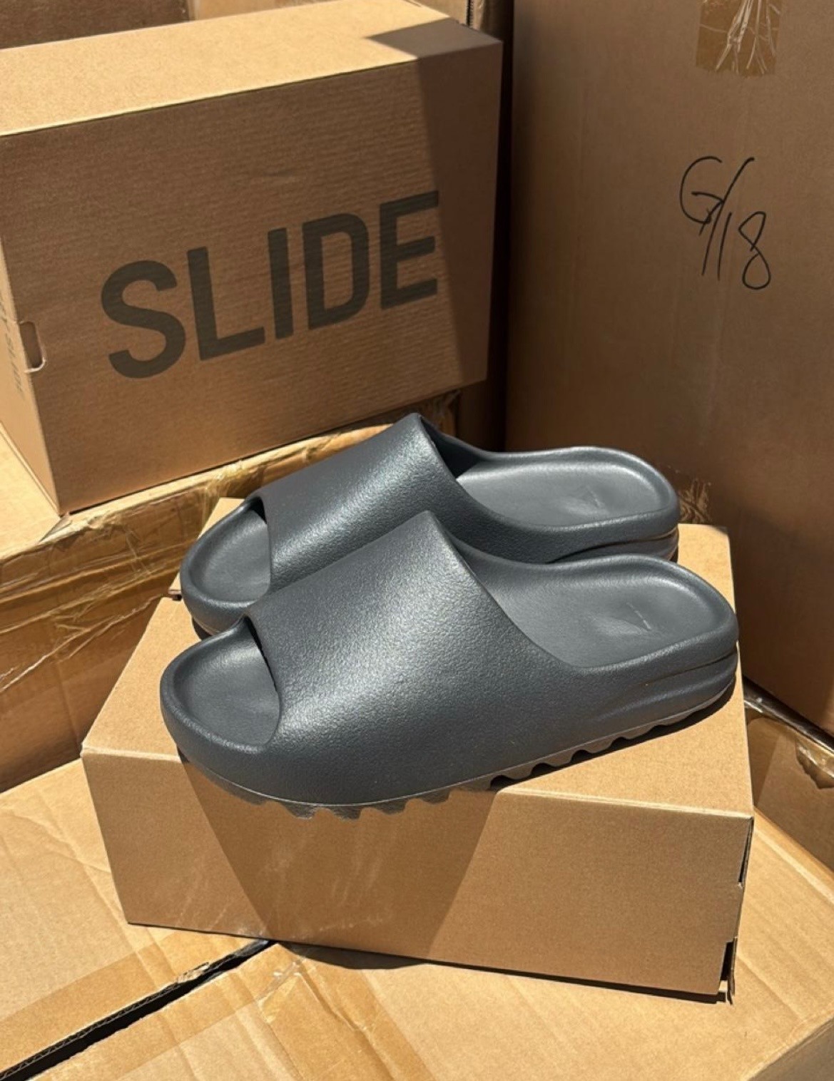 Adidas Yeezy Slide Onyx Sizes 5-12 (100% Authentic) HQ6448