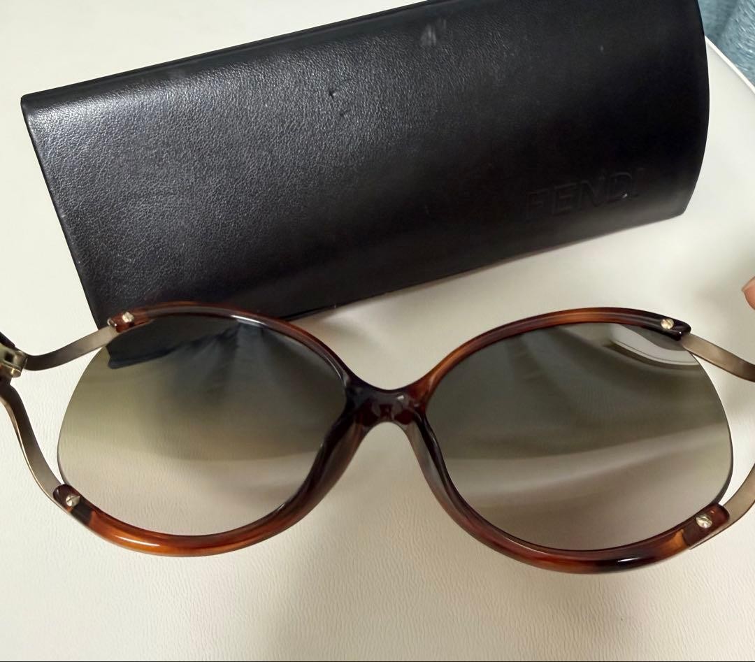FENDI Sunglasses Zucca Pattern Temples