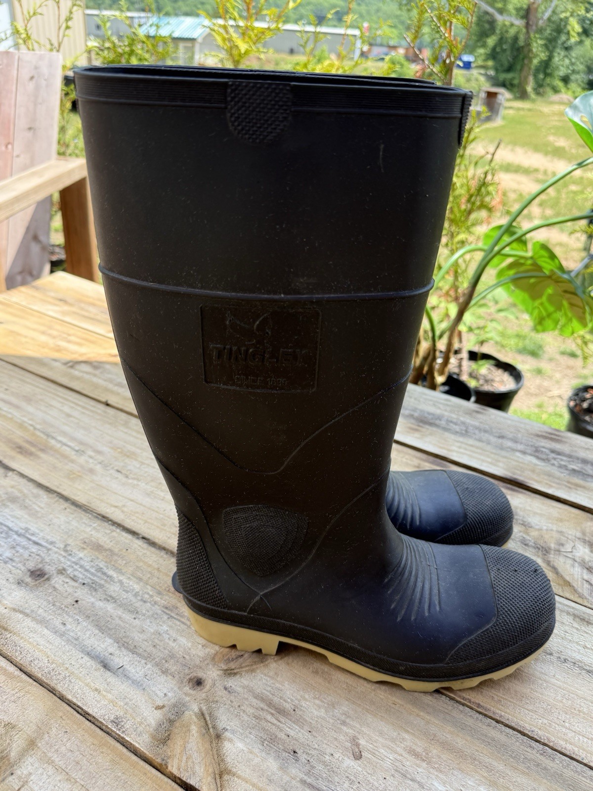 Tingley PVC Waterproof Work Boots Brown Size 7 Mens, Size 9 Women’s Safety Rain