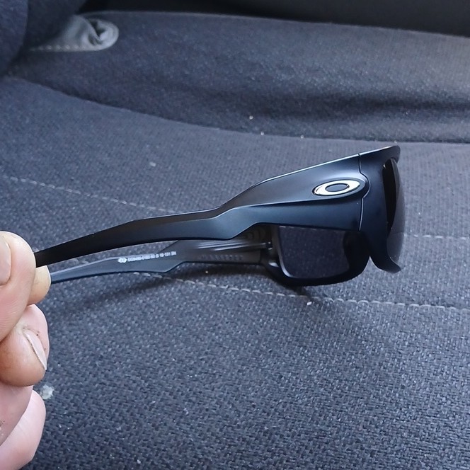 Oakley Masseter 009486-0160 Wrap Sunglasses Black Frame Tinted Black Lens