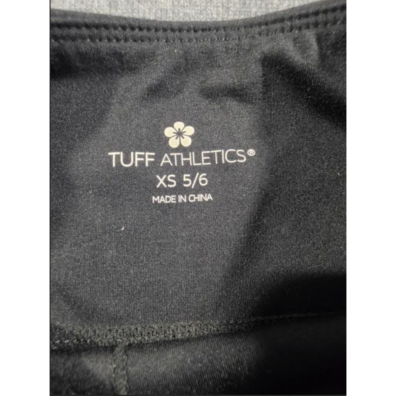 Lot of 3 Tuff Athletics Girls Black Biker Shorts XS 5/6 Activewear Spandex Yoga