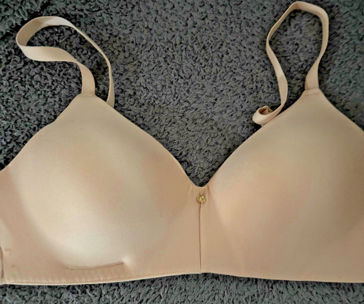 New Chantelle C13BQ9 C Jolie Wirefree T-Shirt Bra Nude Rose – 36B