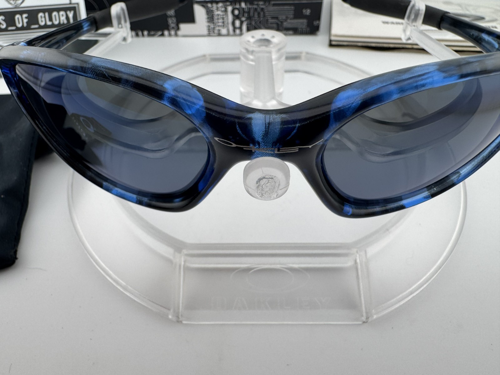 OAKLEY MINUTE GEN 2 BLUE TORTOISE ICE IRIDIUM POLARIZED SUNGLASSES 12-812 RARE