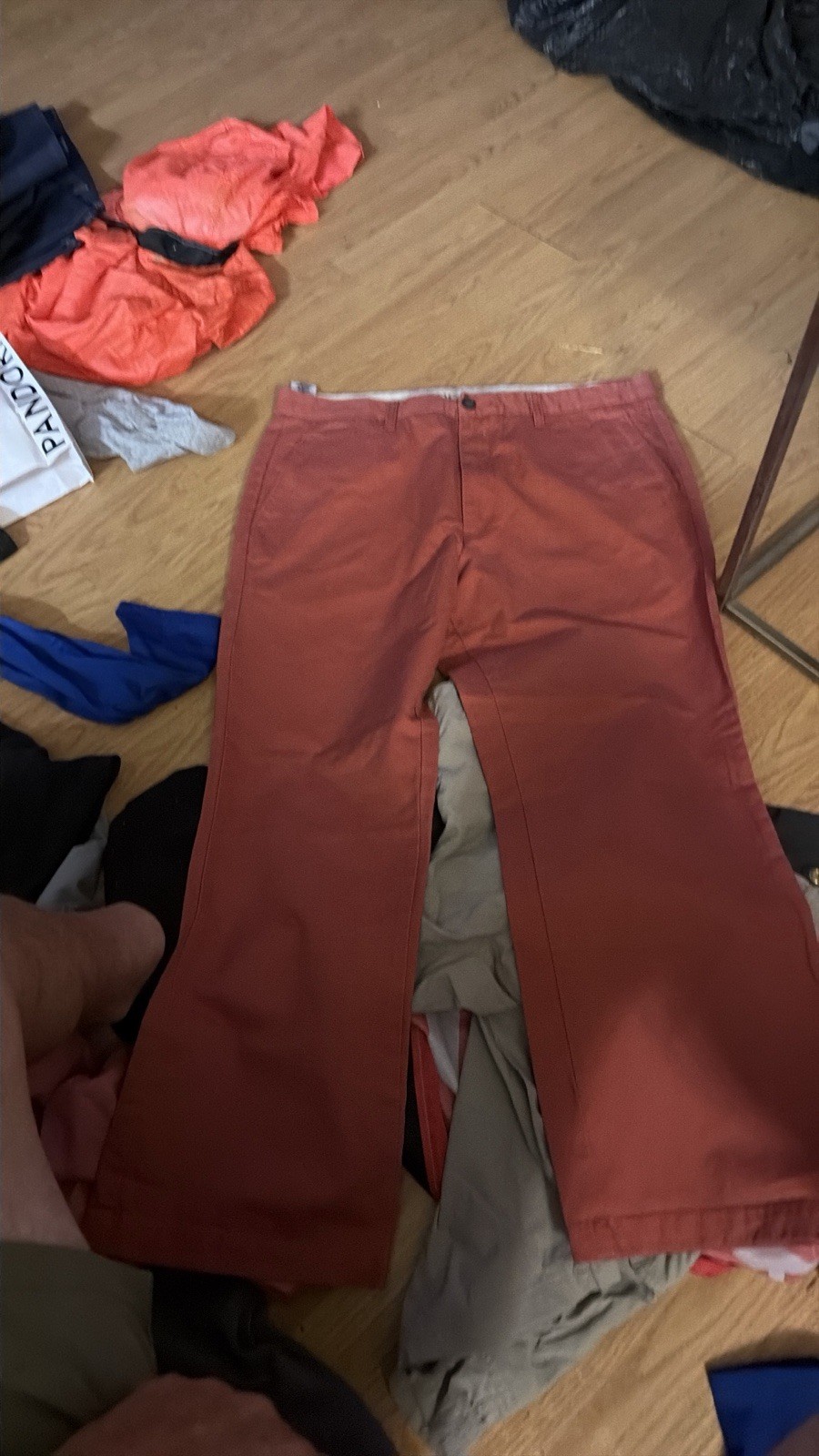 Dockers Men’s Classic Fit Red Chino Pants 38W Regular Twill Flat Front