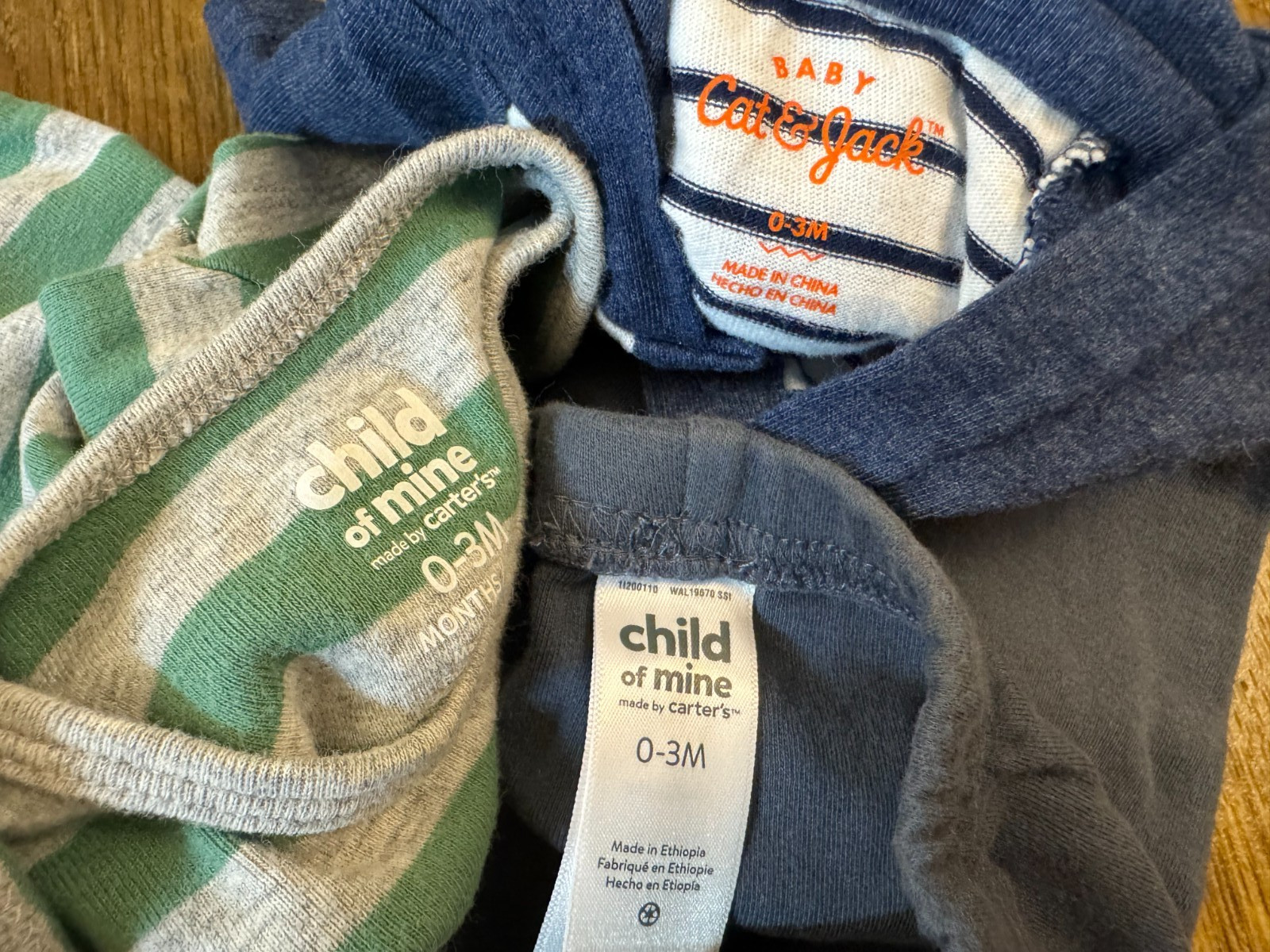 Gerber Baby Boy Clothes 0/3 Months Outfits Bodysuits Pants Rompes Hat Lot Bundle