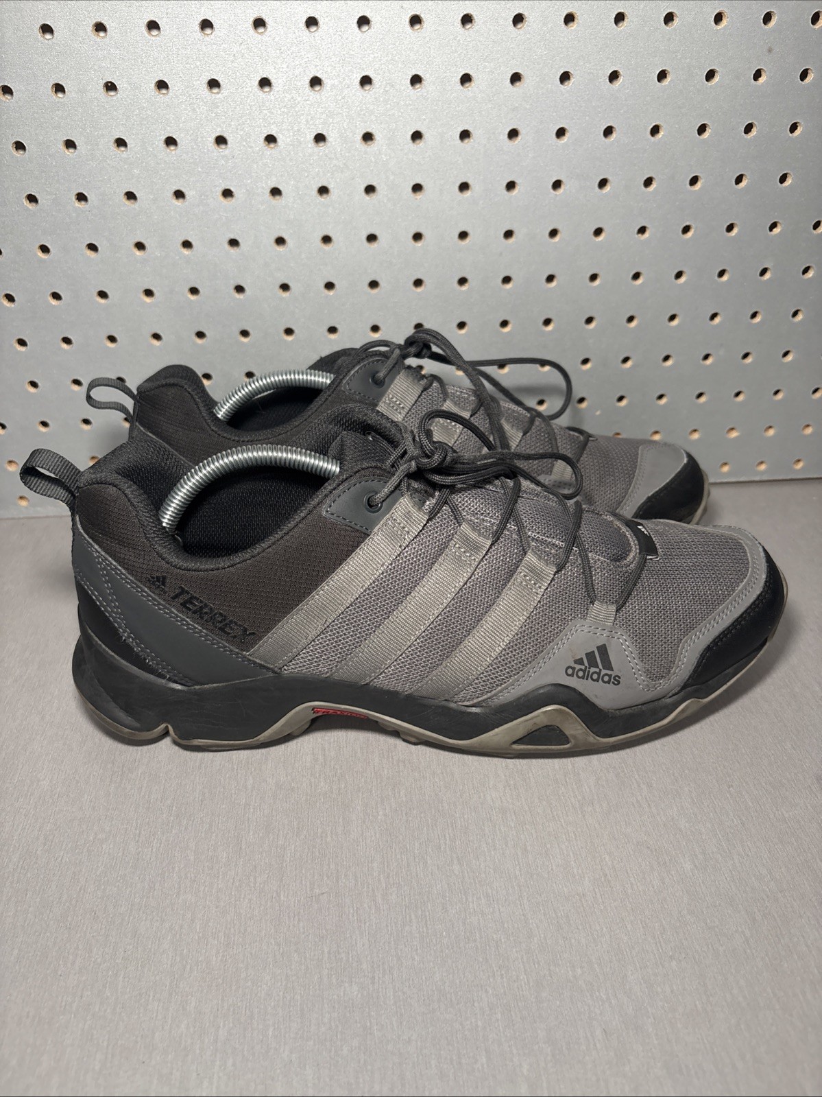 Adidas Terrex AX2R Shoes Mens Size 12 Grey Gray Black Trail Hiking Sneakers