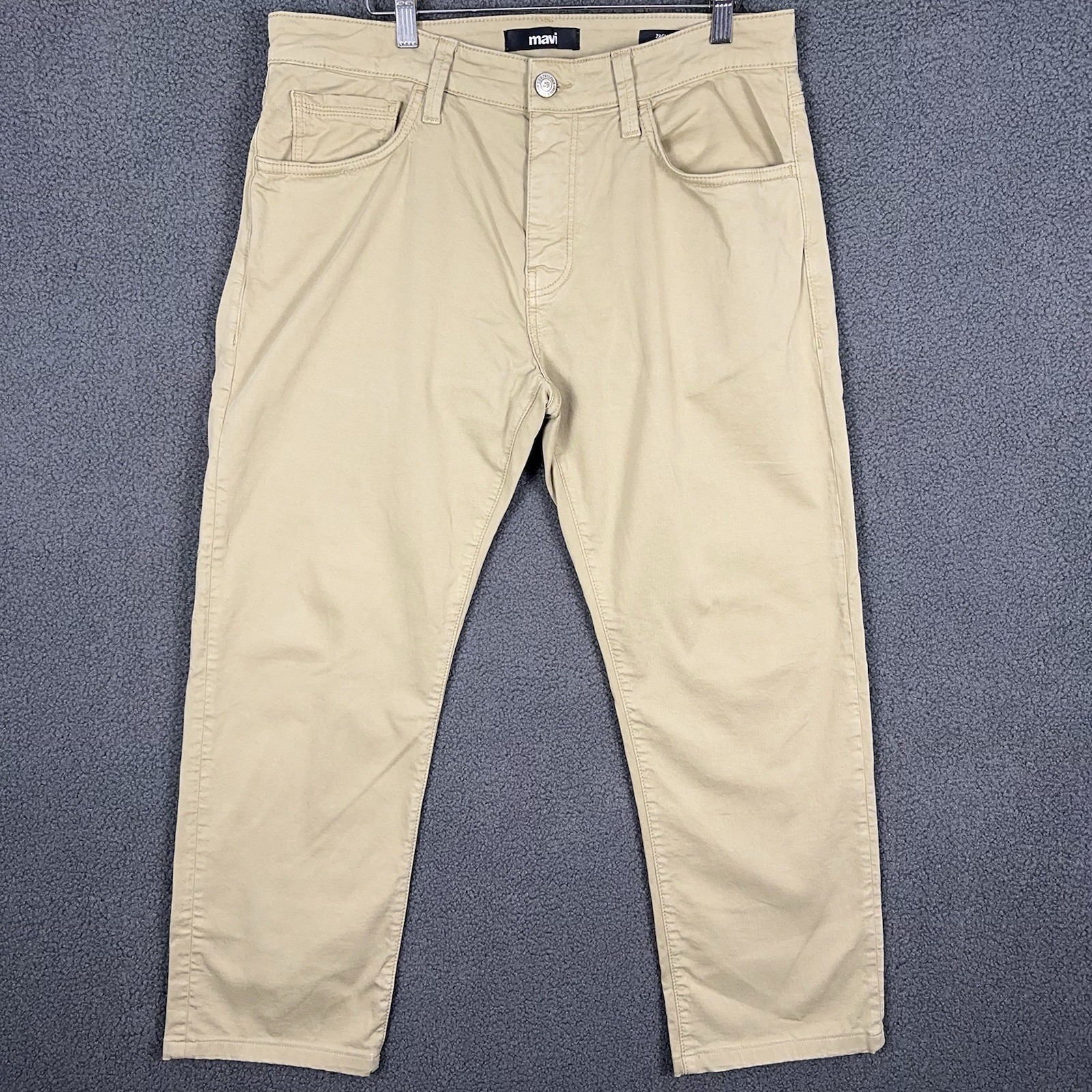 Mavi Men’s Zach Straight Leg Khaki Jeans/Pants 34/30 (35×26.5)