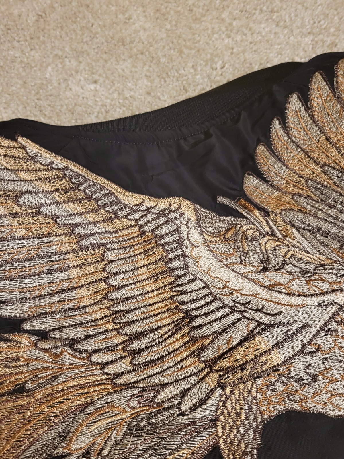 Gxp1999 Embroidered Pheonix Bomber Jacket