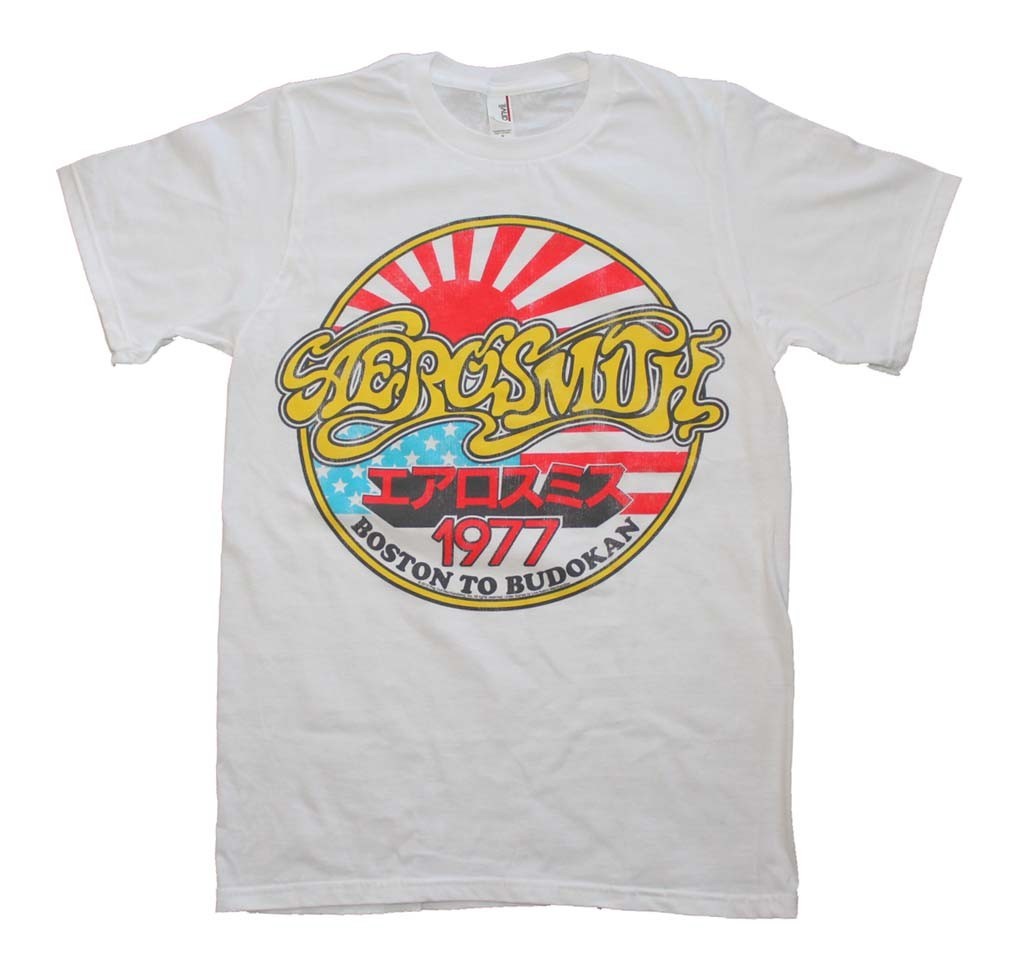 Aerosmith Boston to Budokan Vintage Inspired Short Sleeve T-Shirt 21D474