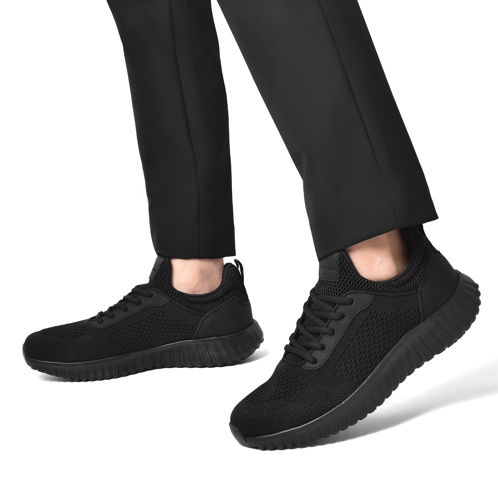 Men’s Non Slip Lightweight Work Shoes Restaurant Service Lace-Up Sneakers